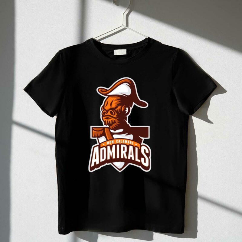 mon calamari admirals sports team logo star wars t shirt t shirt 1 1