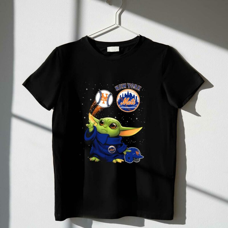 new york mets baby yoda baseball star wars fans t shirt t shirt 1 1