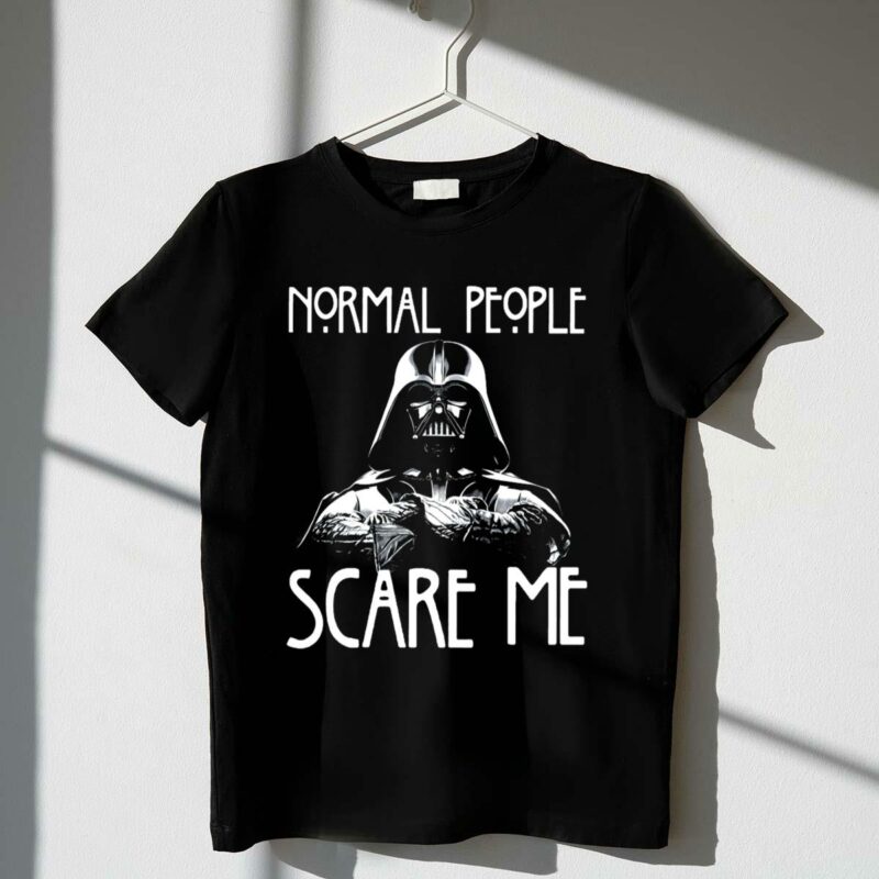 normal people scare me darth vader star wars halloween t shirt t shirt 1 1
