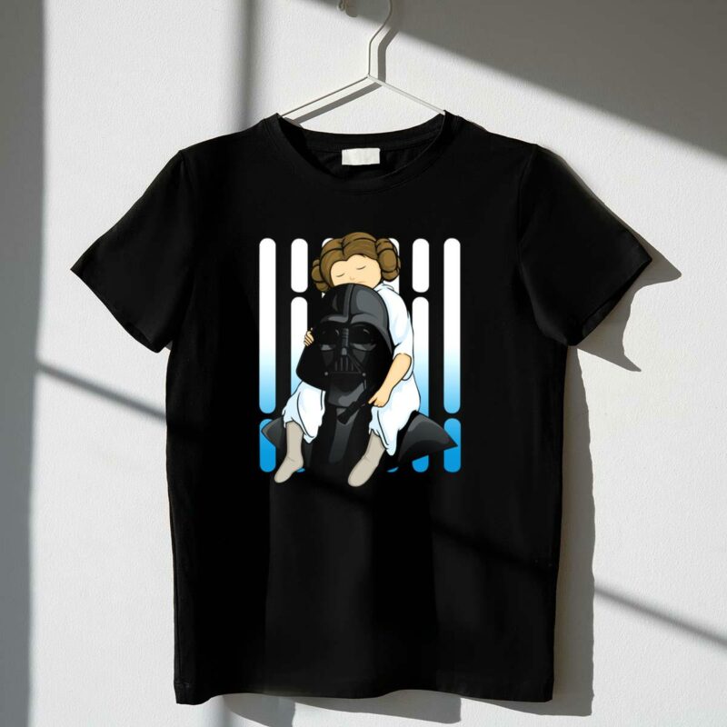 number one dad star wars leia hugging darth vader t shirt t shirt 1 1
