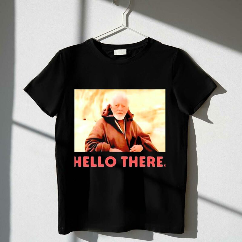 obi wan hello there iconic star wars greetings t shirt t shirt 1 1