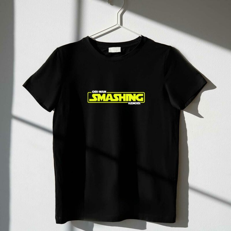 obi wan smashing kenobi star wars inspired t shirt t shirt 1 1