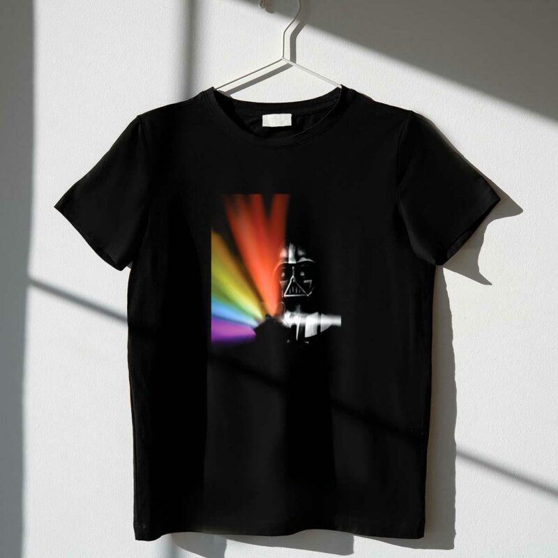 pinkfloyd dark side of the moon meets star wars vader prism spectrum t shirt t shirt 1 1