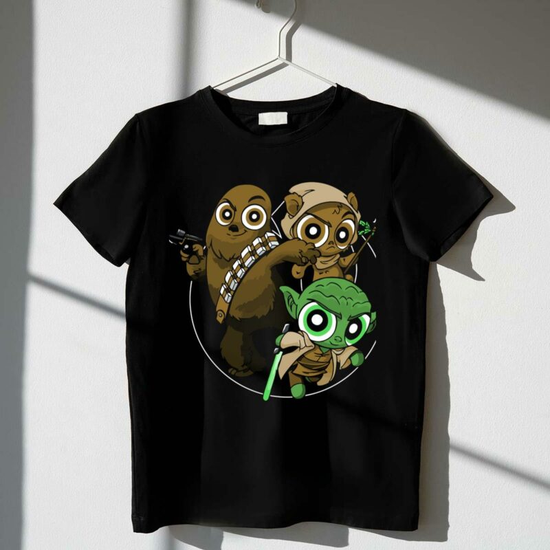 power critters star wars cute character trio t shirt t shirt 1 1