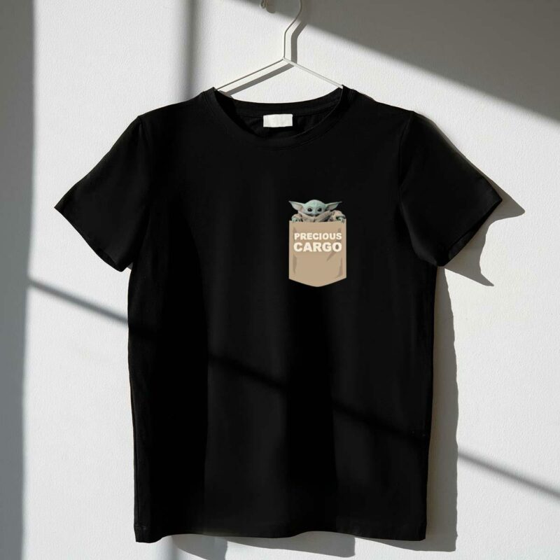 precious cargo baby yoda in pocket star wars mandalorian grogu t shirt t shirt 1 1