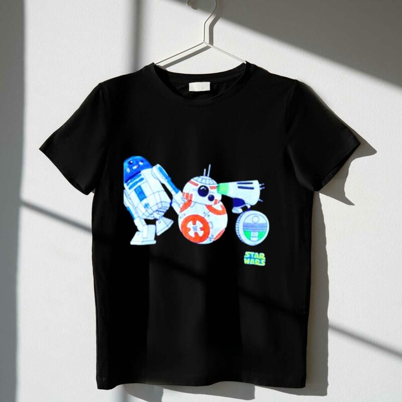 r2 d2 bb 8 d o star wars droid collection t shirt t shirt 1 1