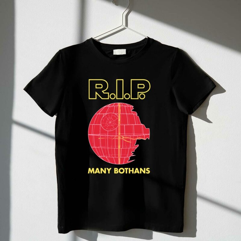 rip many bothans star wars death star t shirt t shirt 1 1