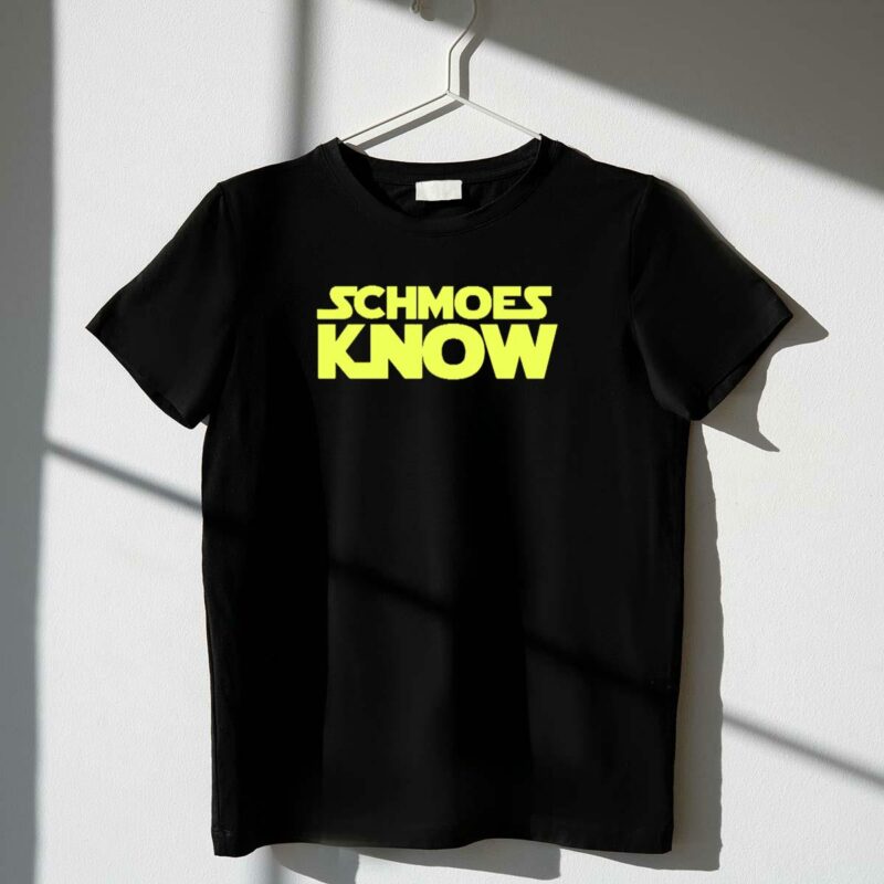 schmoes know star wars parody text t shirt t shirt 1 1
