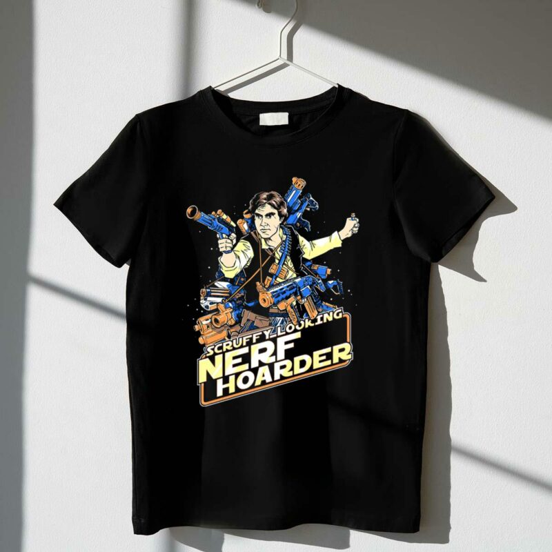 scruffy looking nerf hoarder han solo star wars t shirt t shirt 1 1