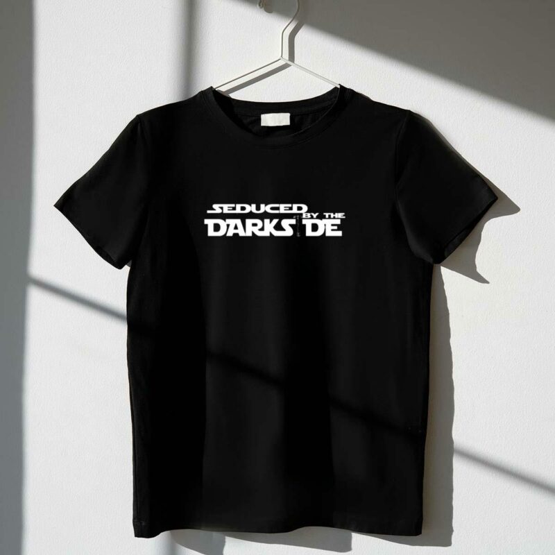 seduced by the darkside star wars lightsaber t shirt t shirt 1 1
