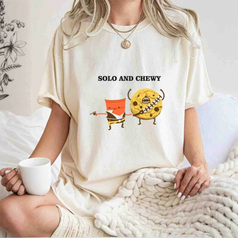 solo and chewy han solo cup cookie star wars mashup t shirt t shirt 1 1