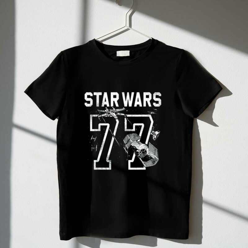 star wars 77 x wing tie fighter dogfight t shirt t shirt 1 1