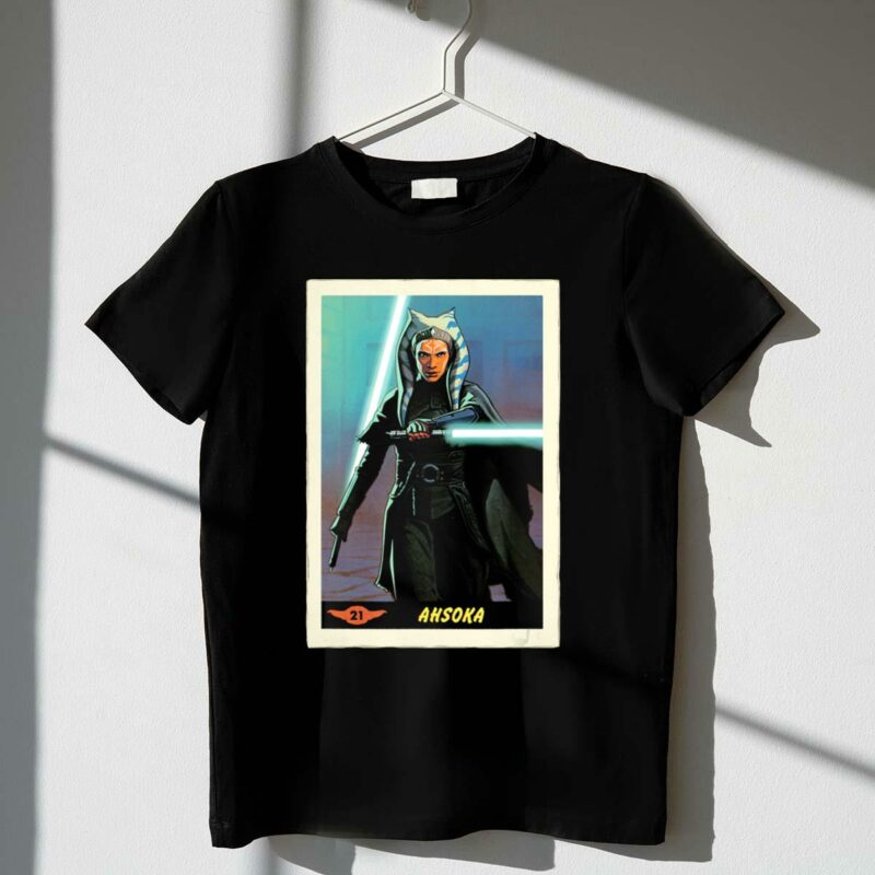 star wars ahsoka jedi training card the mandalorian 21 t shirt t shirt 1 1