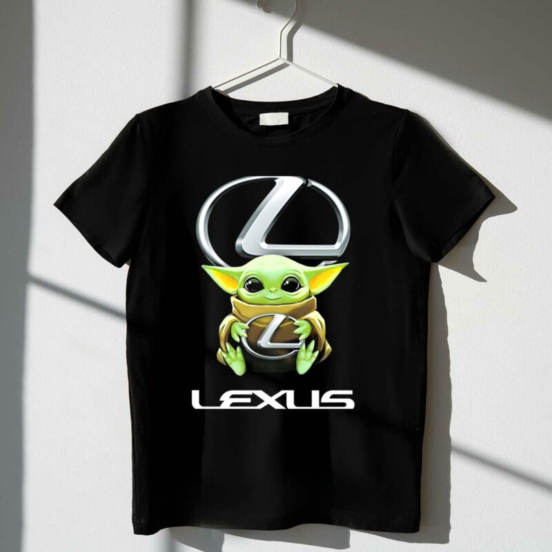 star wars baby yoda embracing lexus t shirt t shirt 1 1