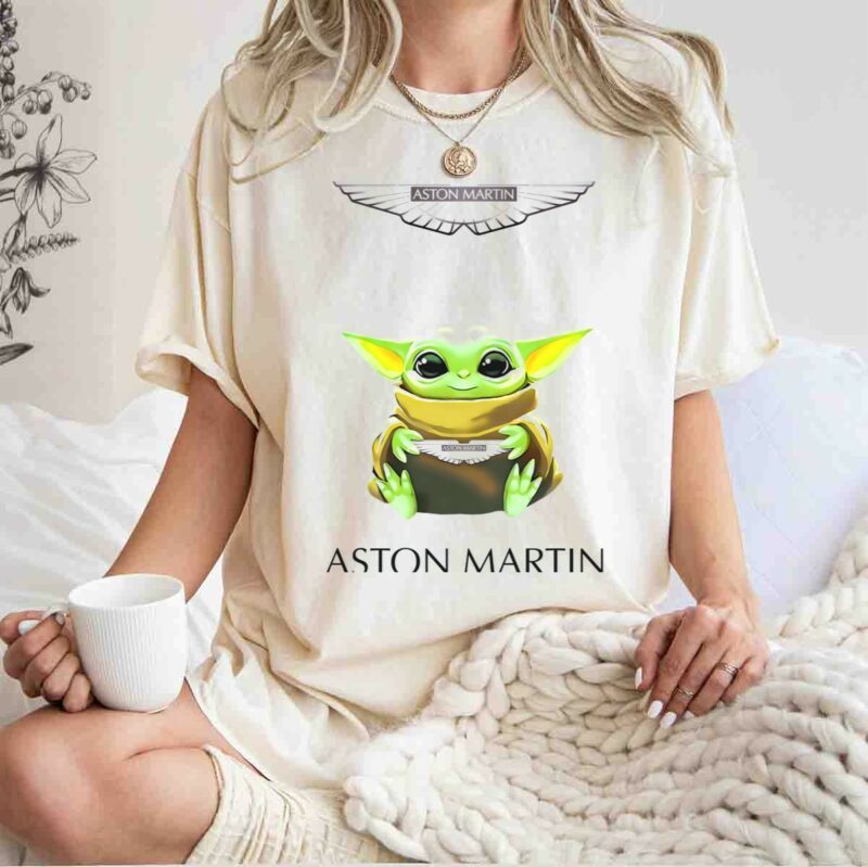 star wars baby yoda holding aston martin t shirt t shirt 1 1