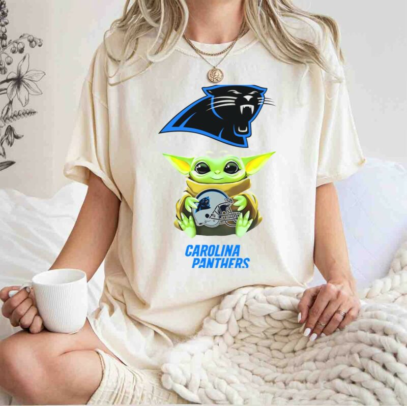 star wars baby yoda holding carolina panthers helmet t shirt t shirt 1 1