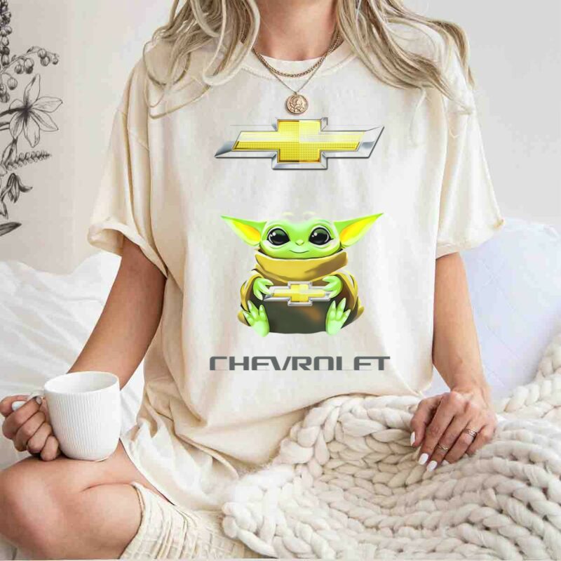 star wars baby yoda holding chevrolet t shirt t shirt 1 1