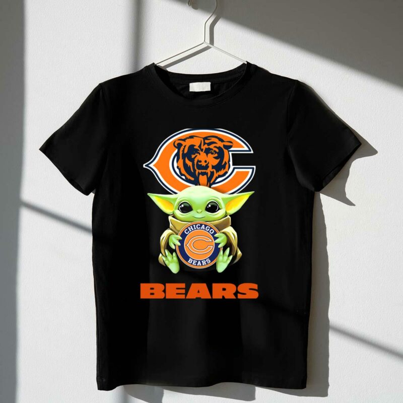 star wars baby yoda holding chicago bears emblem t shirt t shirt 1 1