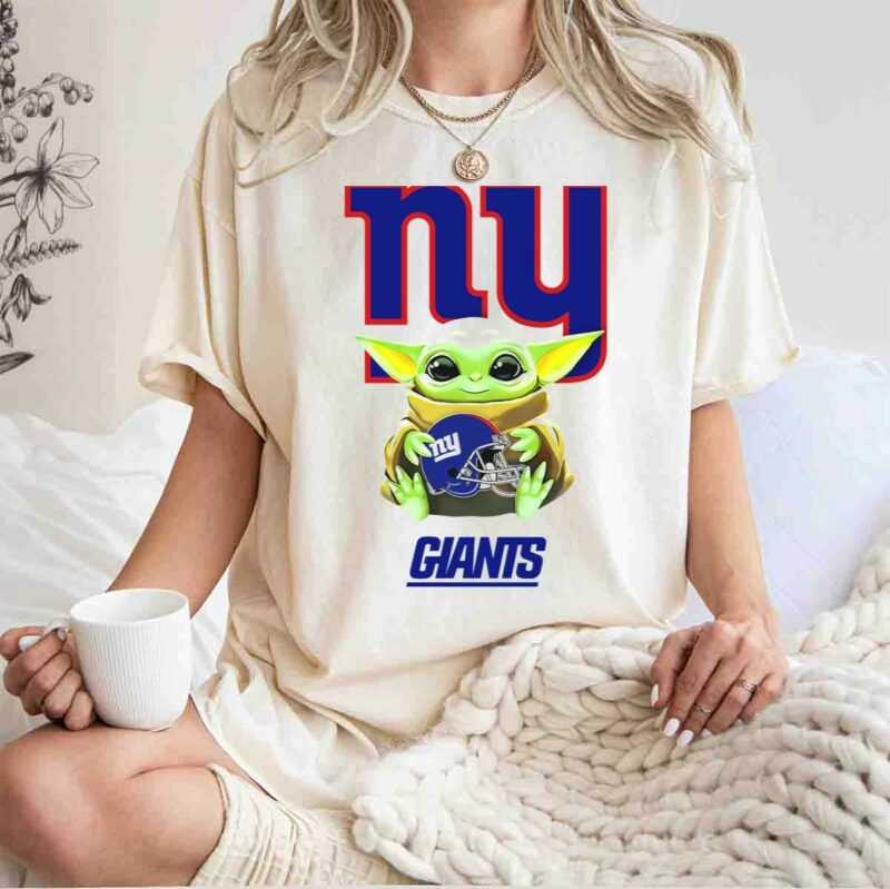 star wars baby yoda holding new york giants helmet ny giants t shirt t shirt 1 1