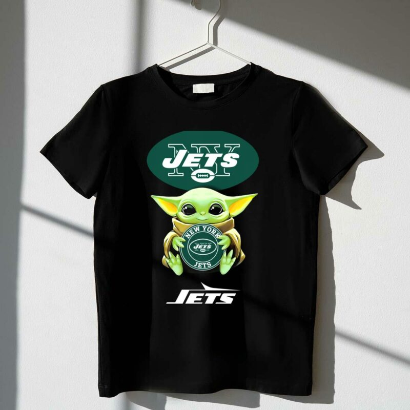 star wars baby yoda holding new york jets football logo with ny jets text t shirt t shirt 1 1