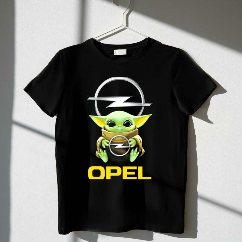 star wars baby yoda holding opel t shirt t shirt 1 1