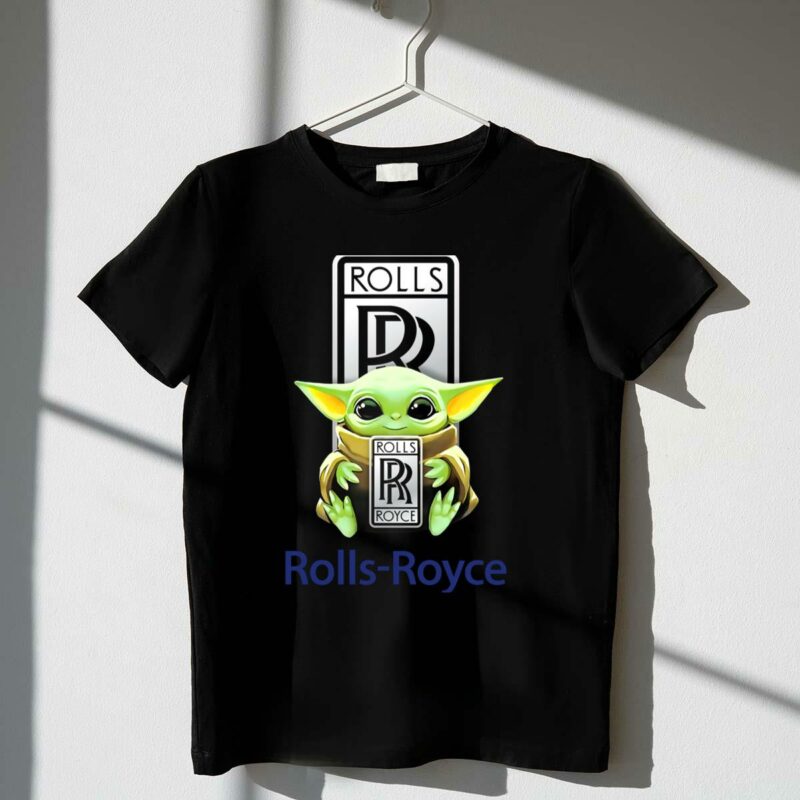 star wars baby yoda holding rolls royce t shirt t shirt 1 1