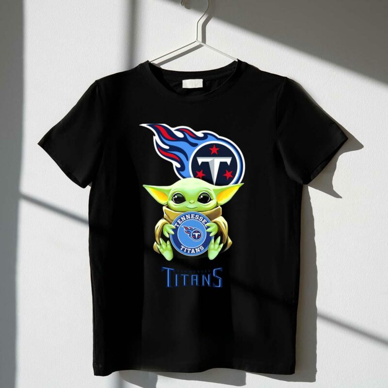 star wars baby yoda holding tennessee titans emblem t shirt t shirt 1 1