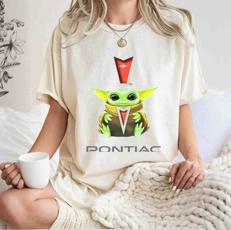 star wars baby yoda hug pontiac logo white t shirt t shirt 1 1