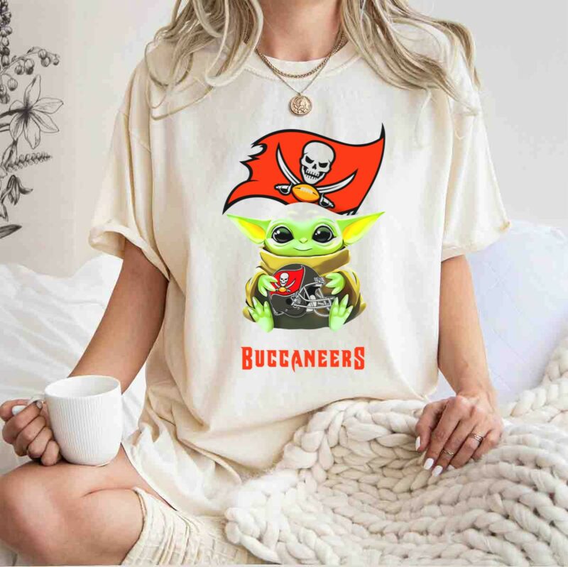 star wars baby yoda hug tampa bay buccaneers helmet t shirt t shirt 1 1