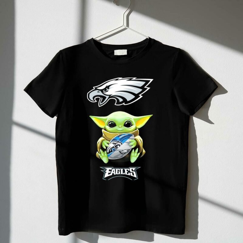 star wars baby yoda philadelphia eagles football fan tailgate t shirt t shirt 1 1