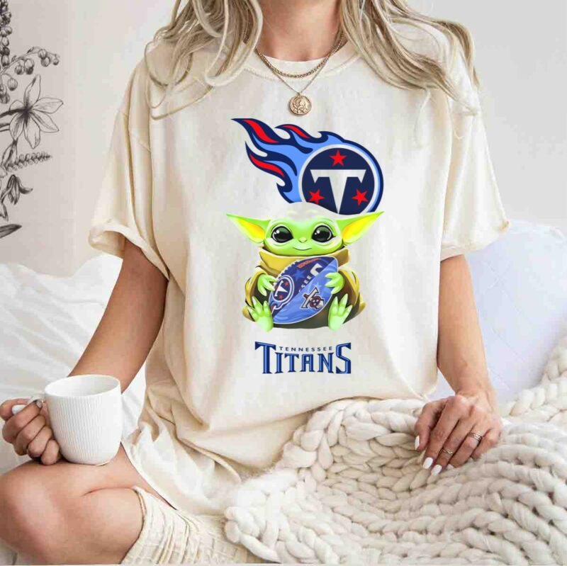 star wars baby yoda tennessee titans football logo white t shirt t shirt 1 1