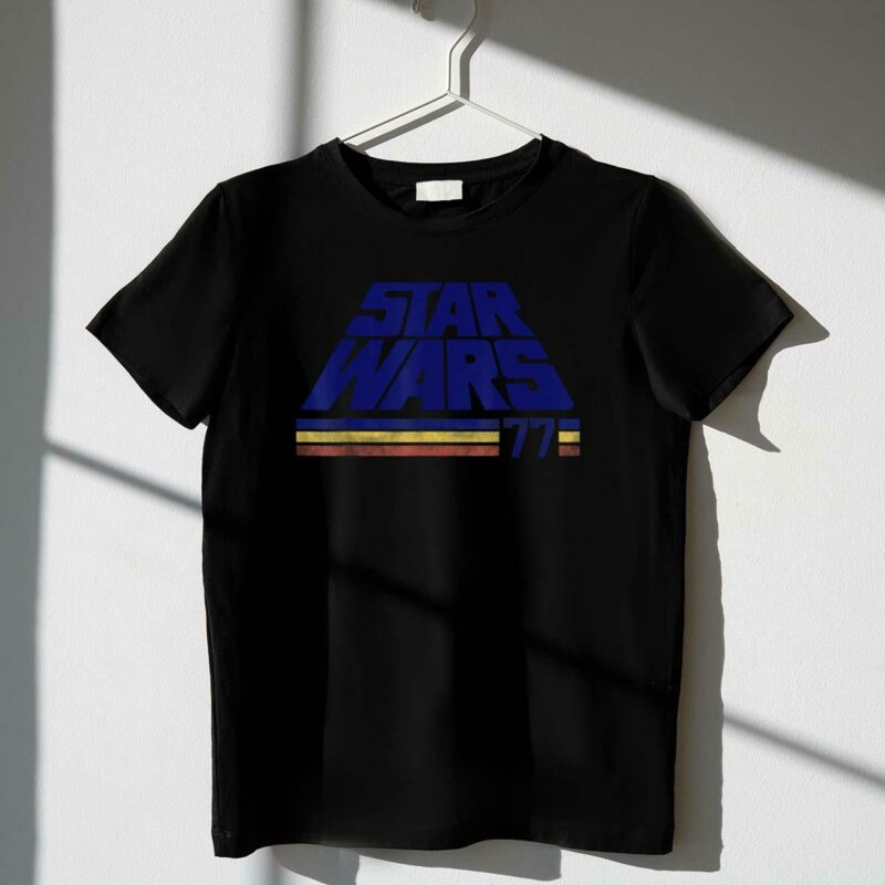 star wars classic retro stripes 1977 t shirt t shirt 1 1