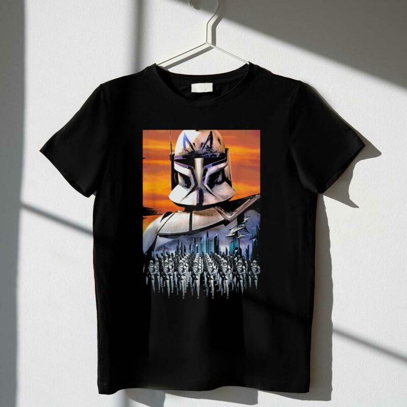 star wars clone wars captain rex and clone trooper army t shirt t shirt 1 1