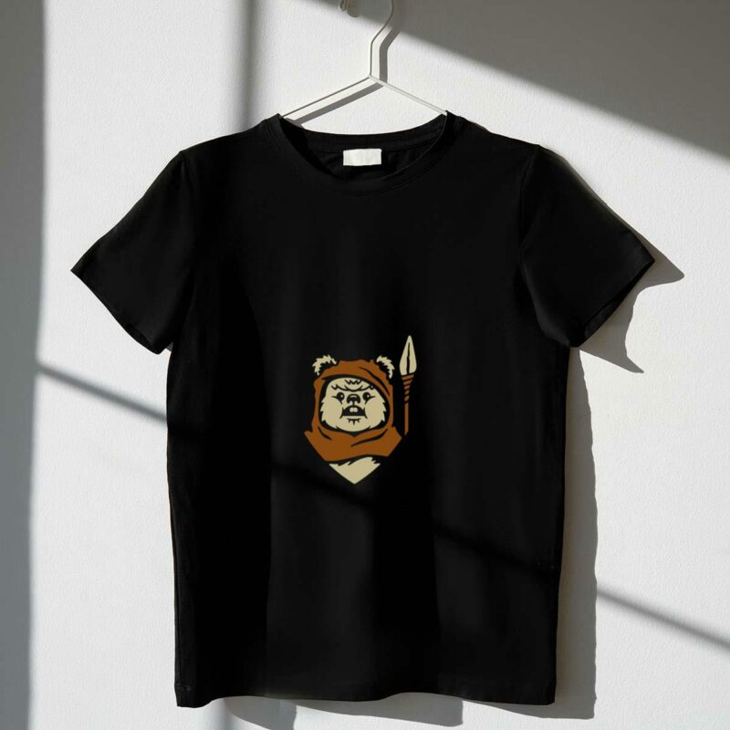 star wars endor ewok park ranger badge t shirt t shirt 1 1