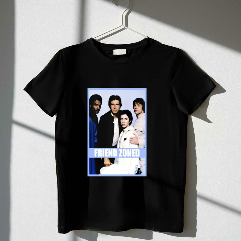 star wars friend zoned han luke leia lando t shirt t shirt 1 1