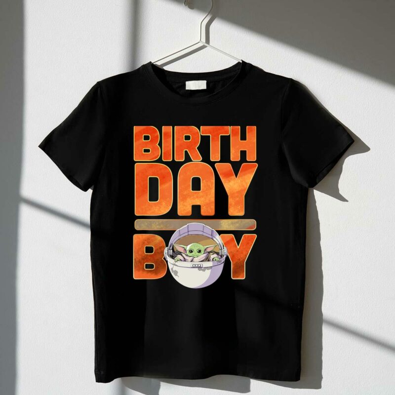 star wars grogu mandalorian baby yoda birthday boy t shirt t shirt 1 1