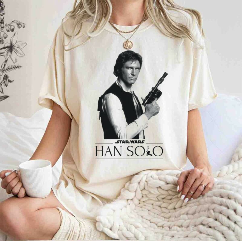 star wars han solo blaster t shirt t shirt 1 1