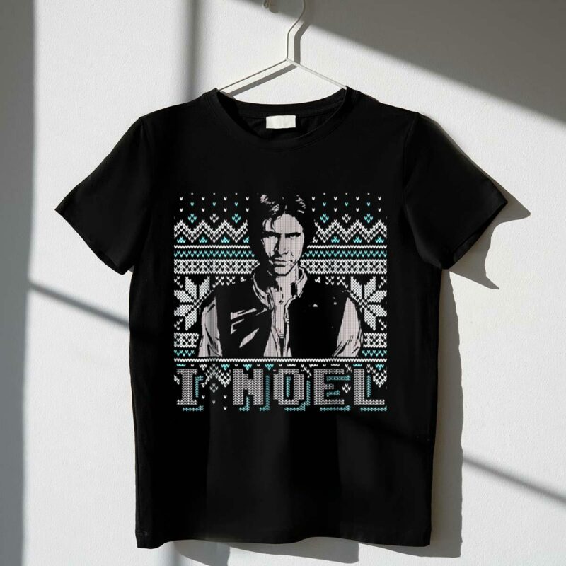 star wars holiday humor i noel han solo ugly t shirt t shirt 1 1