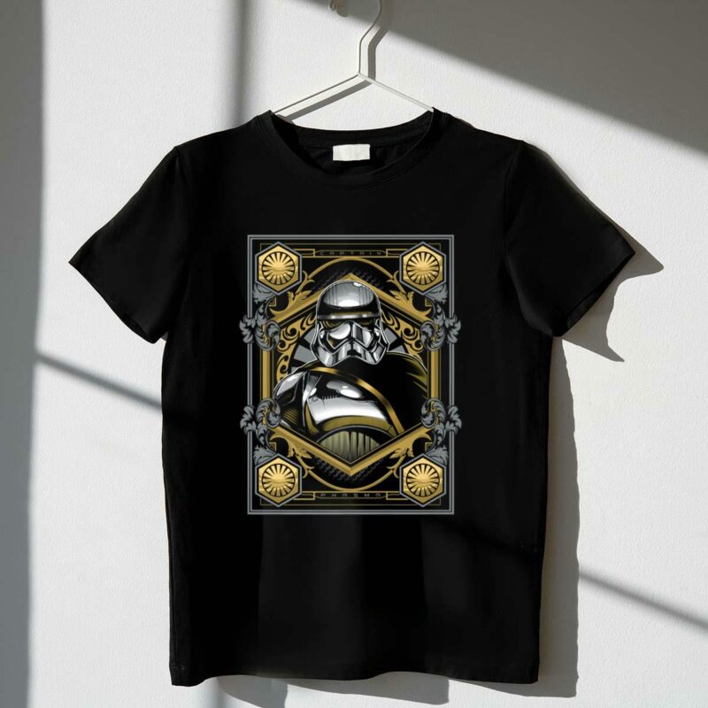 star wars last jedi captain phasma gold tarot card t shirt t shirt 1 1