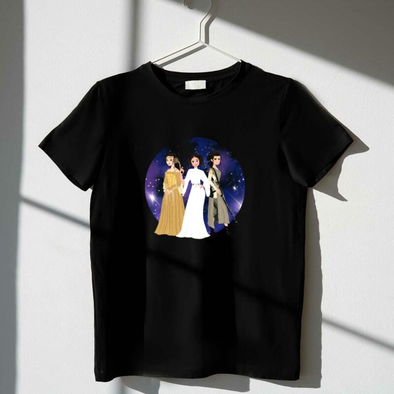star wars leia rey padme galactic princesses t shirt t shirt 1 1