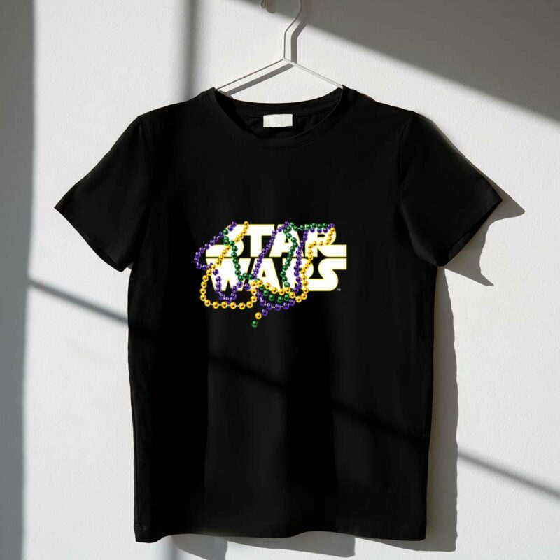 star wars mardi gras style gold purple green beads t shirt t shirt 1 1
