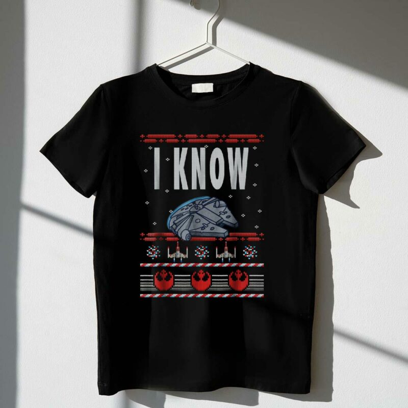 star wars millennium falcon i know christmas t shirt t shirt 1 1