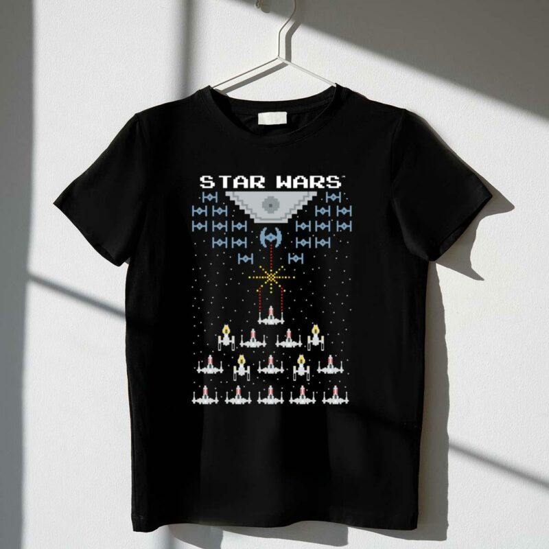 star wars pixel rebels versus empire space battle t shirt t shirt 1 1