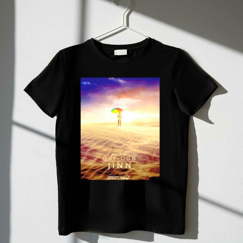star wars qui gon jinn desert scene disney plus series t shirt t shirt 1 1