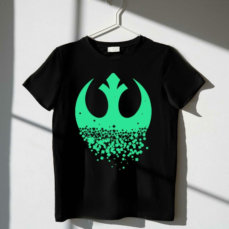 star wars rebel alliance saint patricks day clover emblem t shirt t shirt 1 1