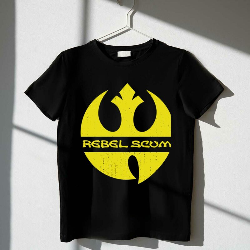 star wars rebel scum yellow distressed alliance t shirt t shirt 1 1