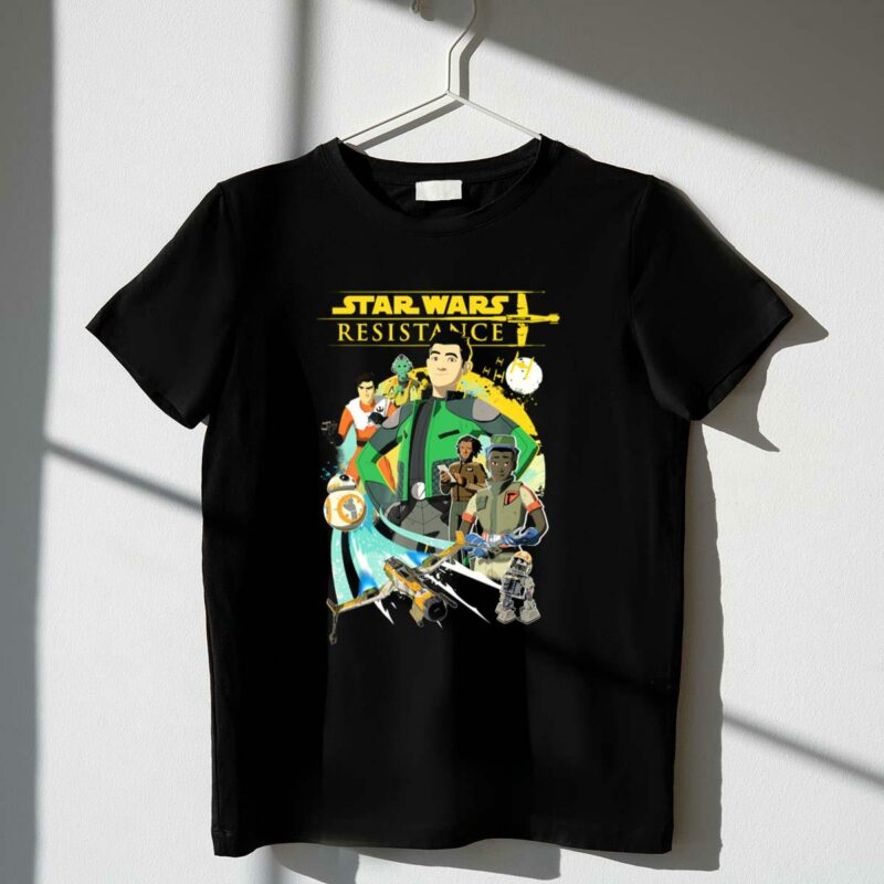 star wars resistance kaz x wing bb 8 crew adventure t shirt t shirt 1 1