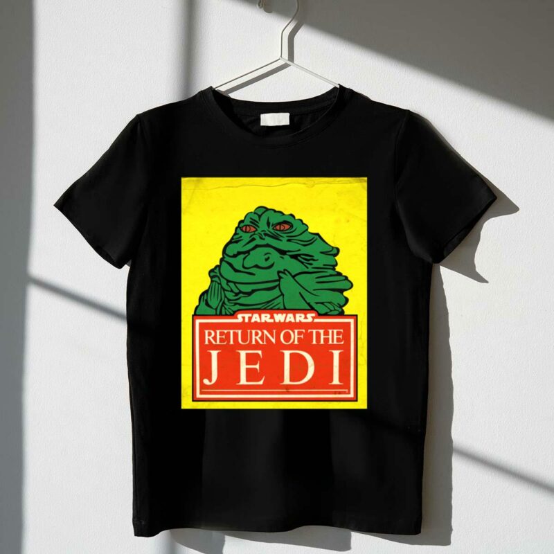 star wars return of the jedi retro jabba t shirt t shirt 1 1