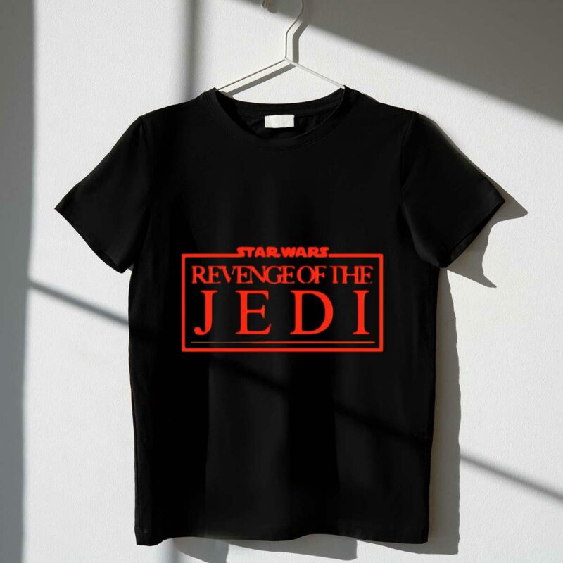 star wars revenge of the jedi red logo classic t shirt t shirt 1 1