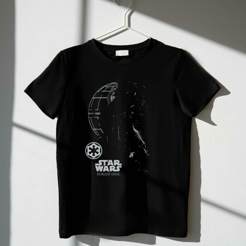 star wars rogue one darth vader and death star t shirt t shirt 1 1